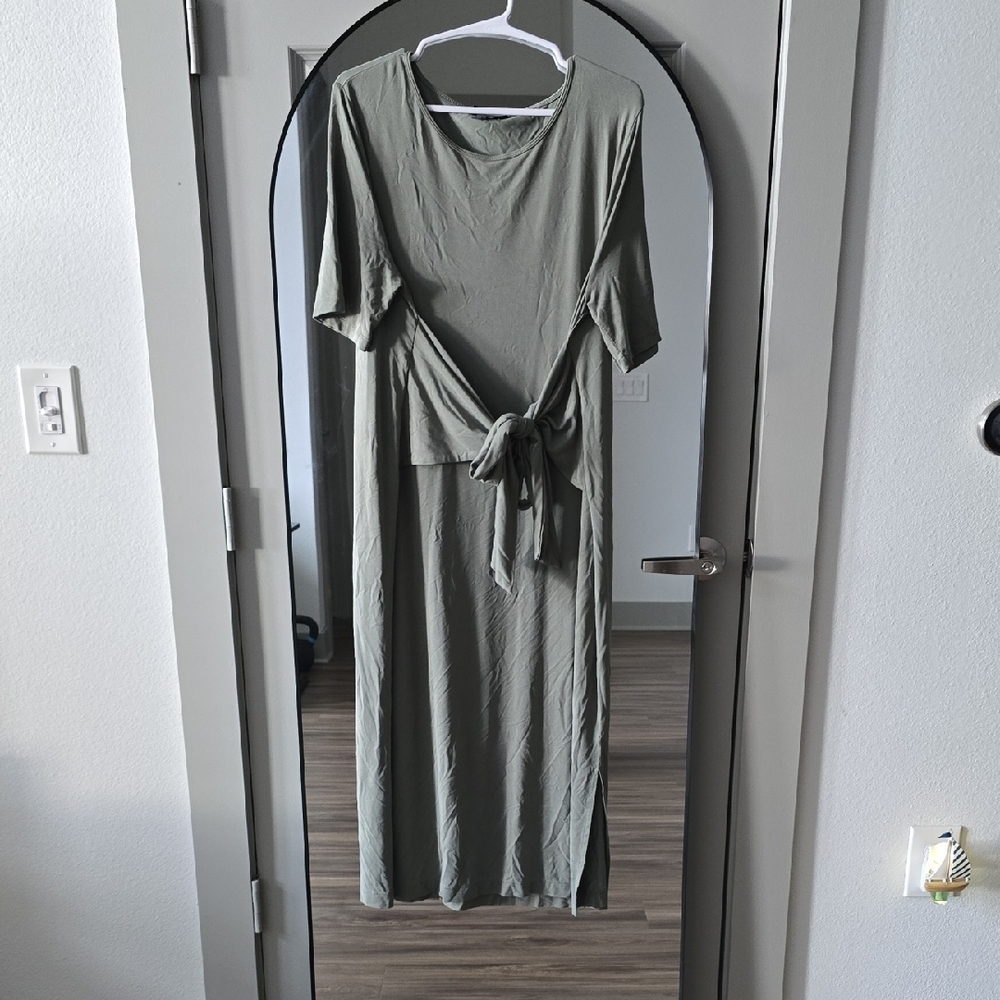 Banana Republic Sage Green Maxi Dress